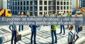 El proceso de licitación de obras: ¿una carrera al fondo o una planificación eficiente?